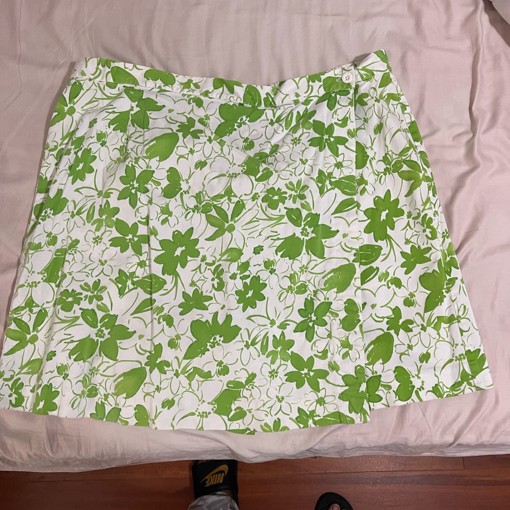 Floral Green Skort